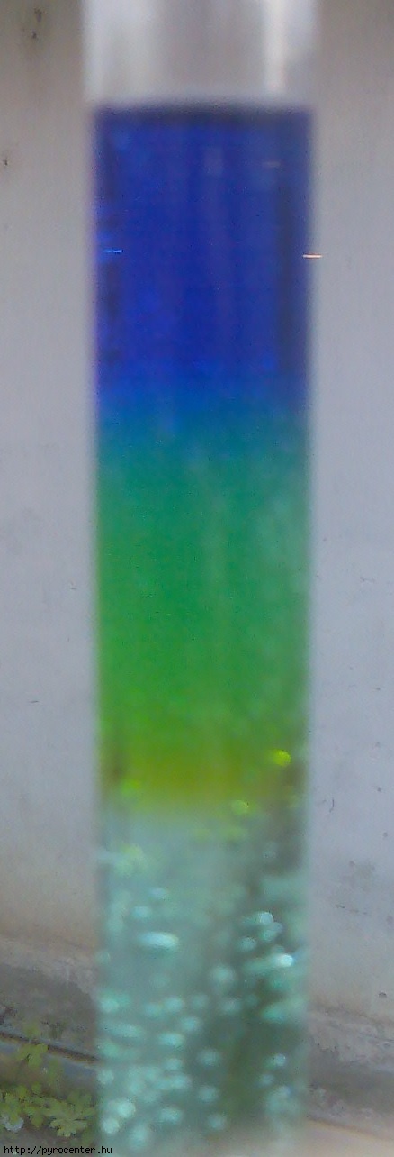 Tetramino-rz-nitrt ssavas(alul) s szalmikszeszes(fell) krnyezetben