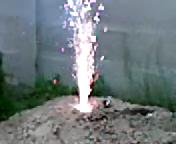 Minibombám(amiből vulkán lett) Hatoanyag KNO3+Al+S (flash).