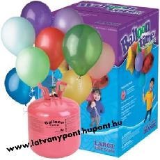 Hélium palack+ 50db lufi